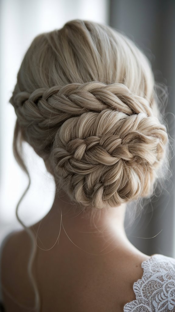 elegant braided updo twists