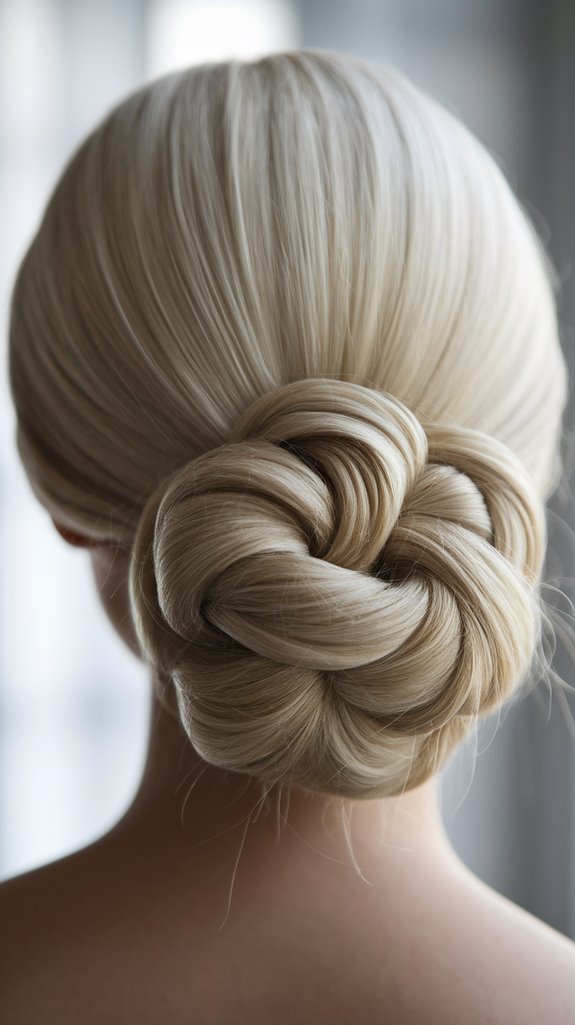 elegant classic chignon updo