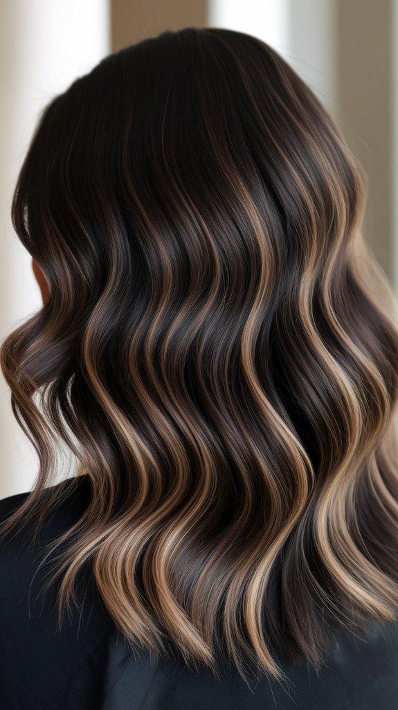 elegant espresso ombre hair