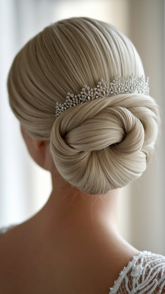 elegant french roll updo