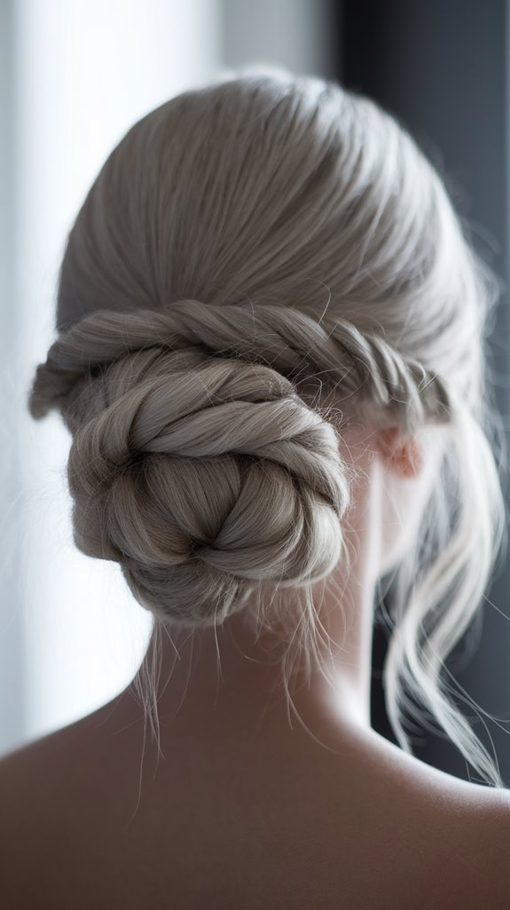 elegant relaxed chignon style