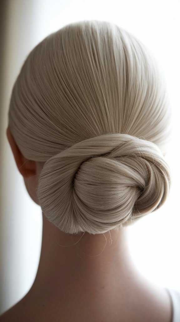 elegant short hair updo