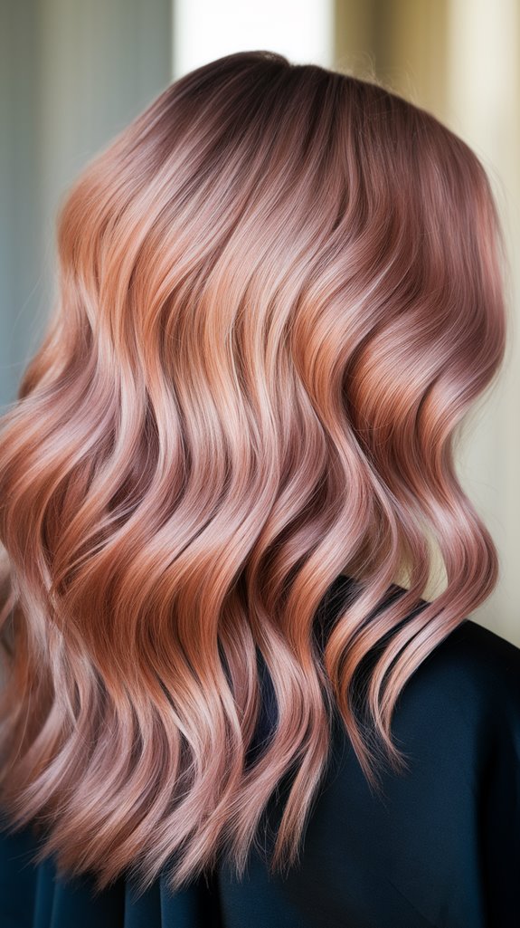 elegant soft rose gold