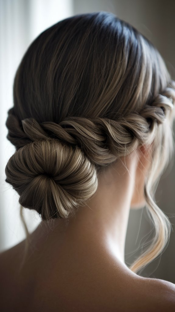 elegant sophisticated low chignon