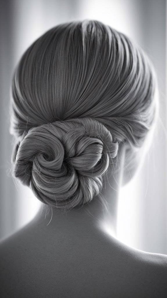elegant twist updo style