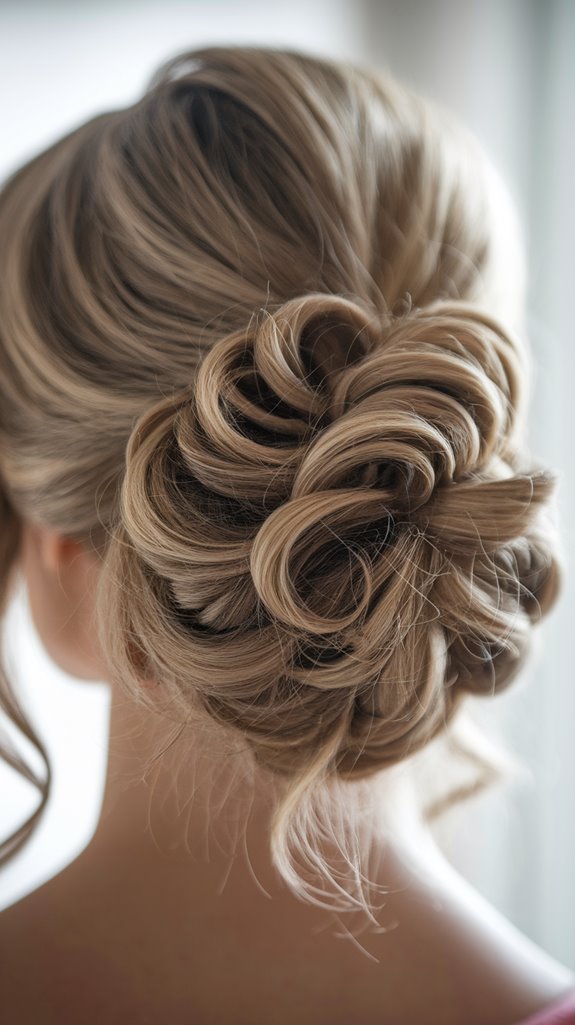 elegant twisted side bun