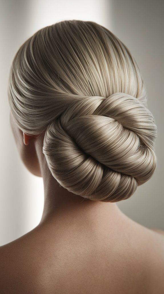 elegant updo with texture