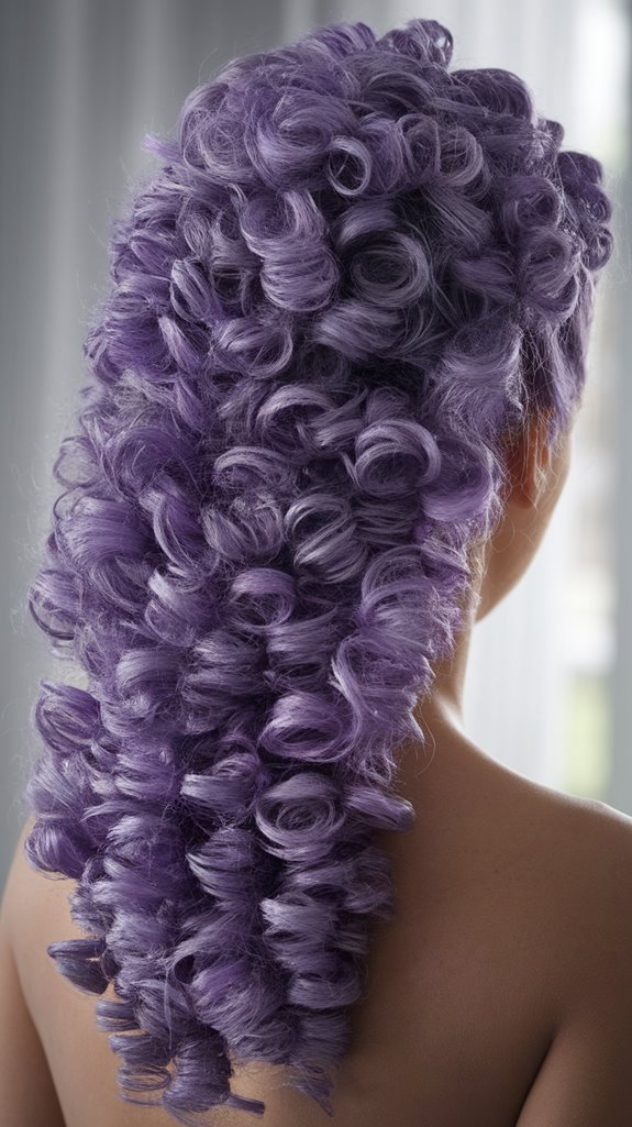 enchanting mystic violet curls