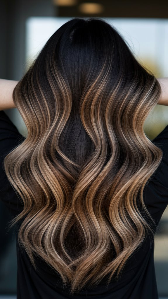 espresso honey balayage technique