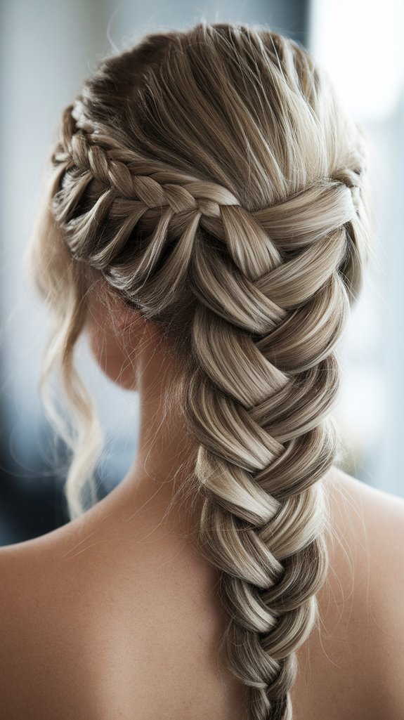 fishtail braid styling technique