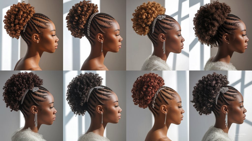 flawless curly hair updos