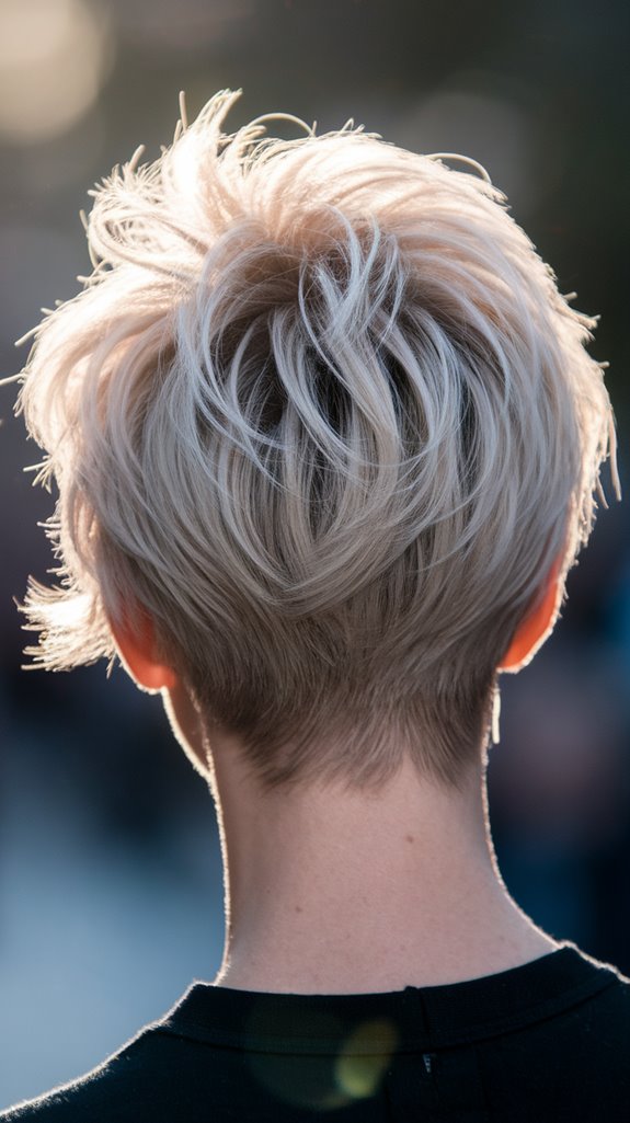 fluffy voluminous pixie hairstyle