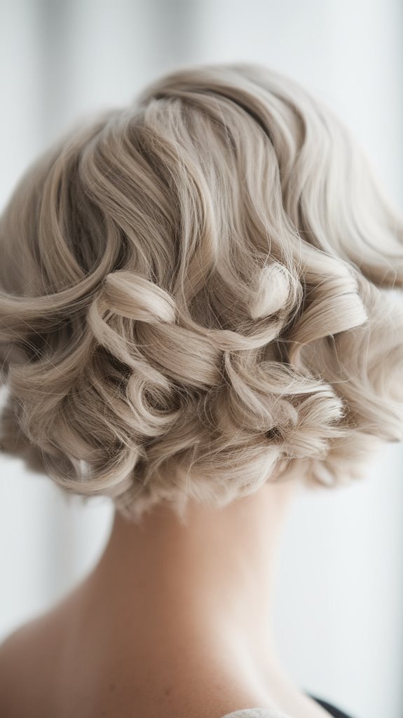 gently curled pixie hairstyle