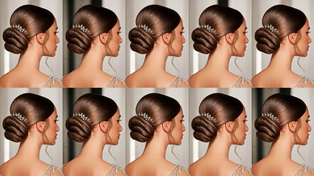 glamorous long hair updos