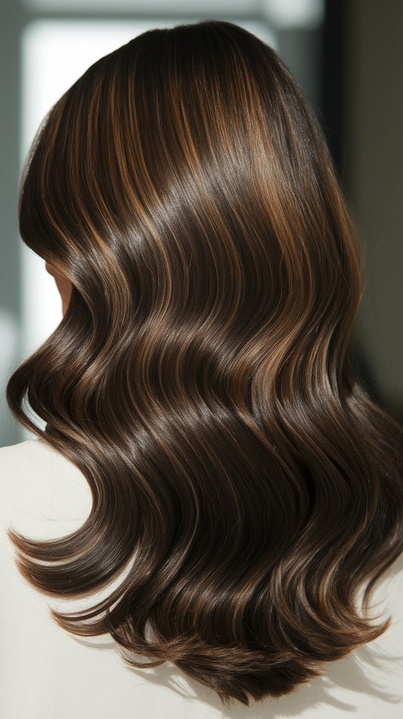 glossy deep mocha sophistication
