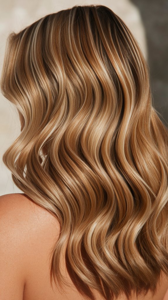 honey blonde caramel lowlights