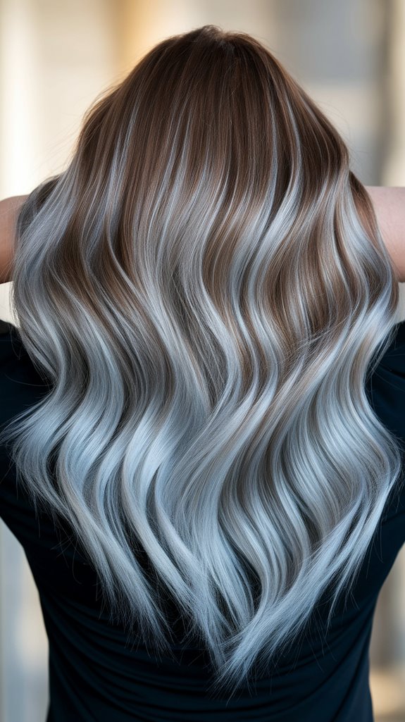 icy ash brown highlights