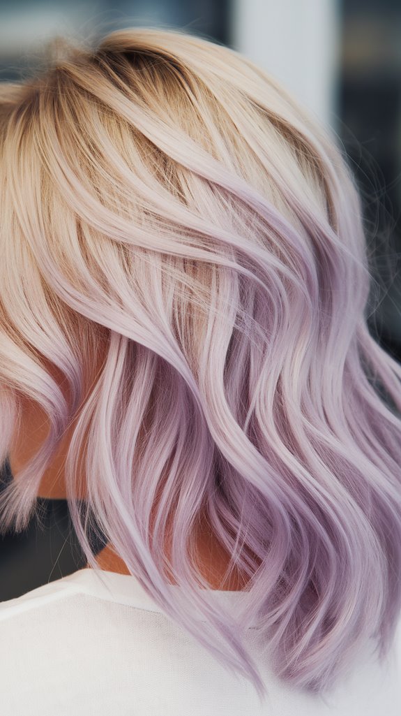 lavender undertones in blonde