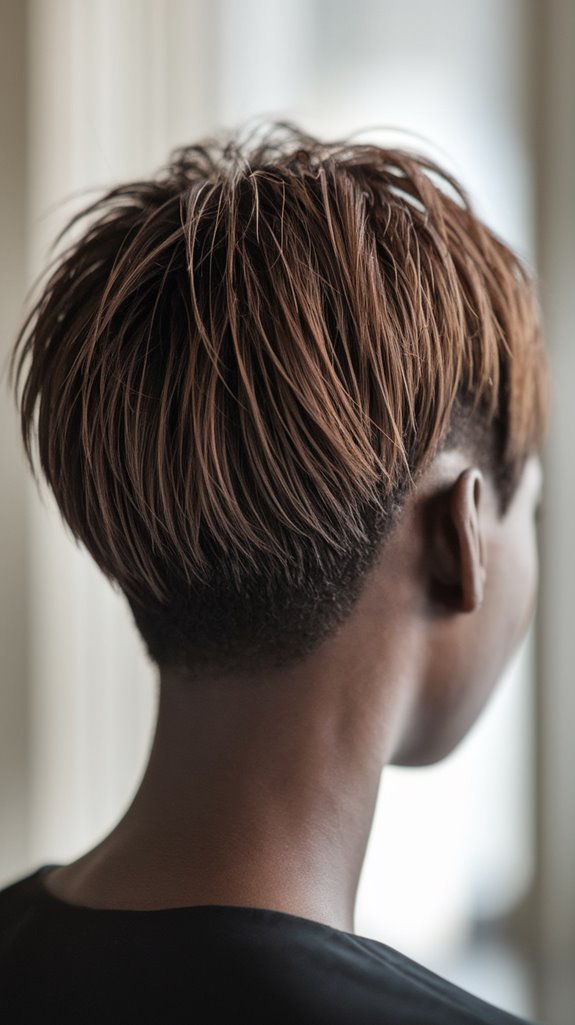 layered edgy pixie cut