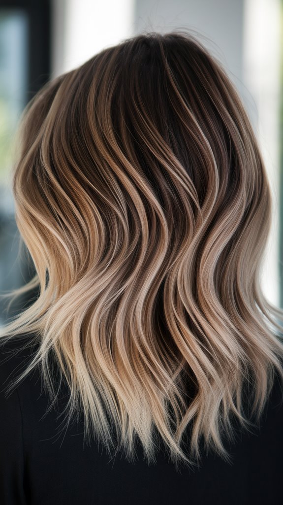 luscious mocha with highlights