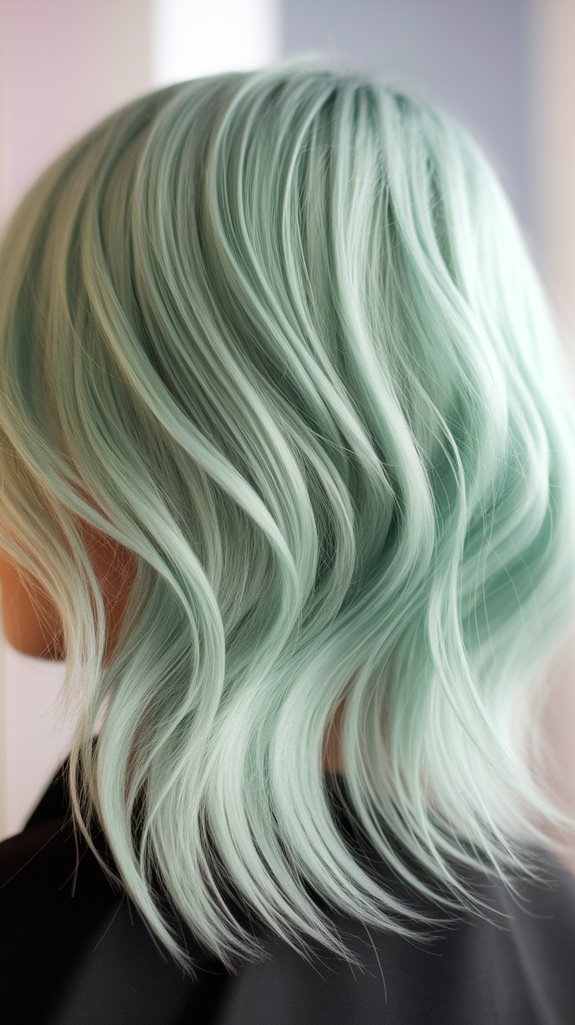 mint green hair maintenance