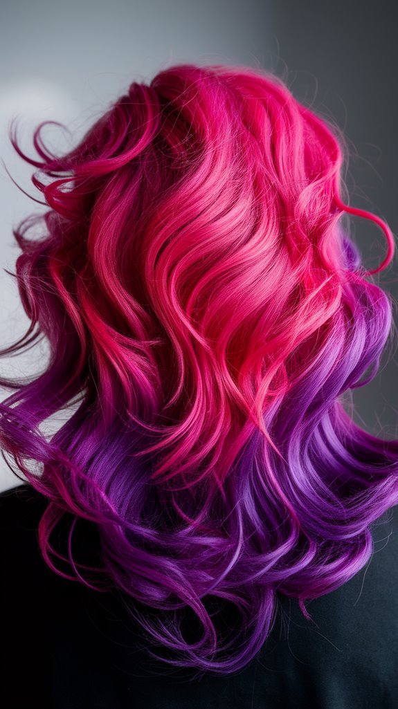 mischievous pink purple hairstyle