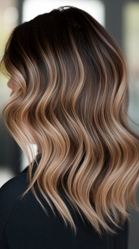 mocha melt ombre technique