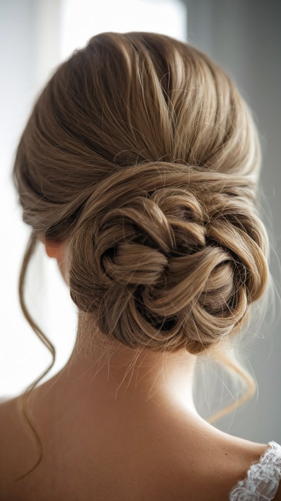 modernized elegant french twist