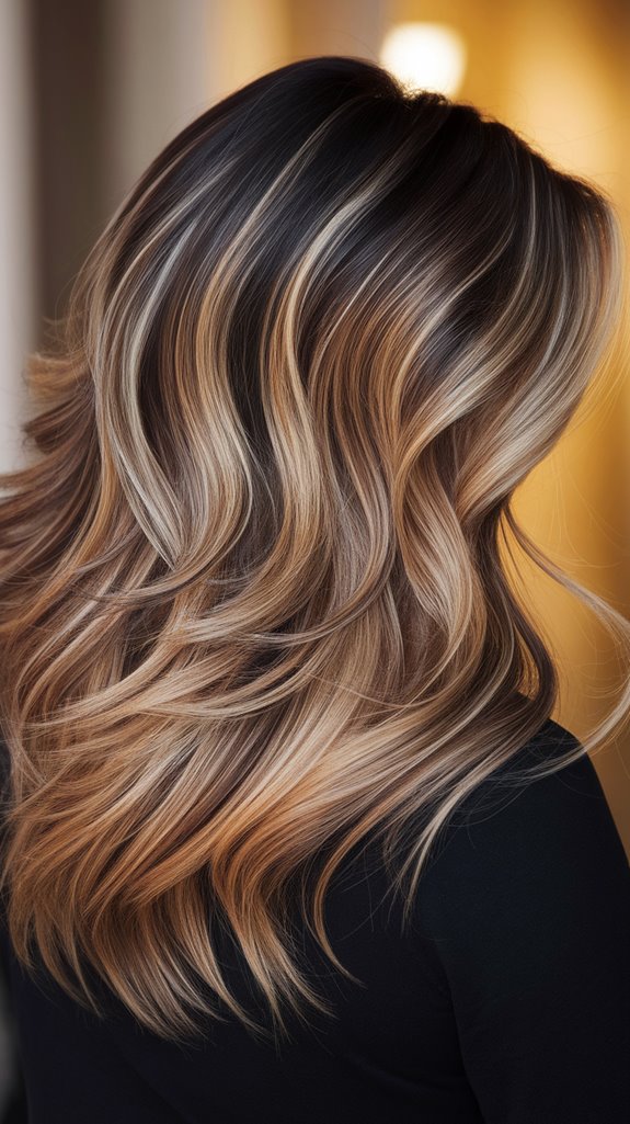 multidimensional bronde balayage style