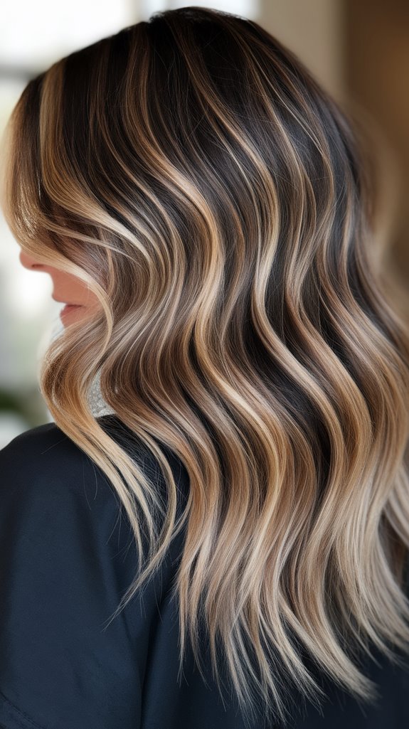 natural glow with balayage