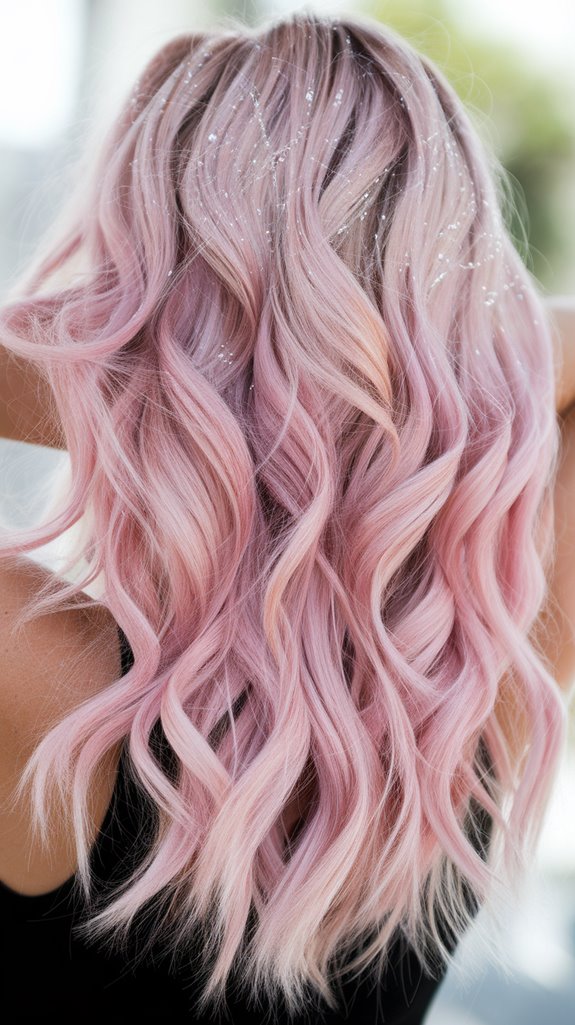 pastel pink silver elegance