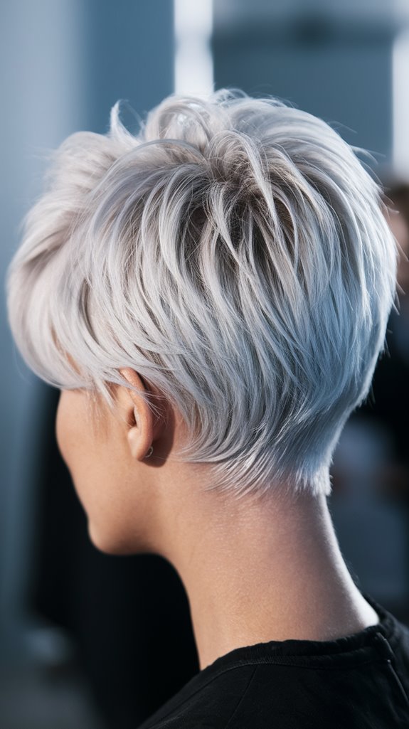 platinum blonde with highlights