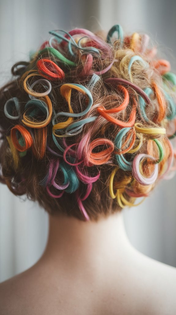playful messy curly pixie