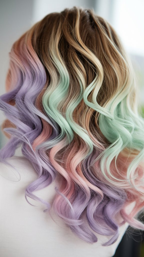 playful pastel hair colors