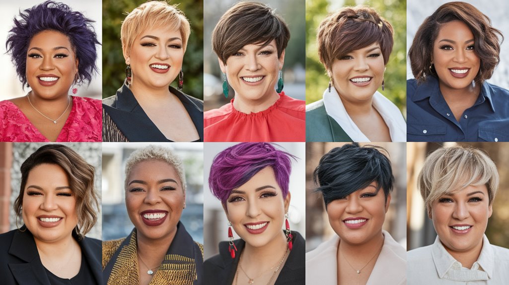 plus size pixie haircuts