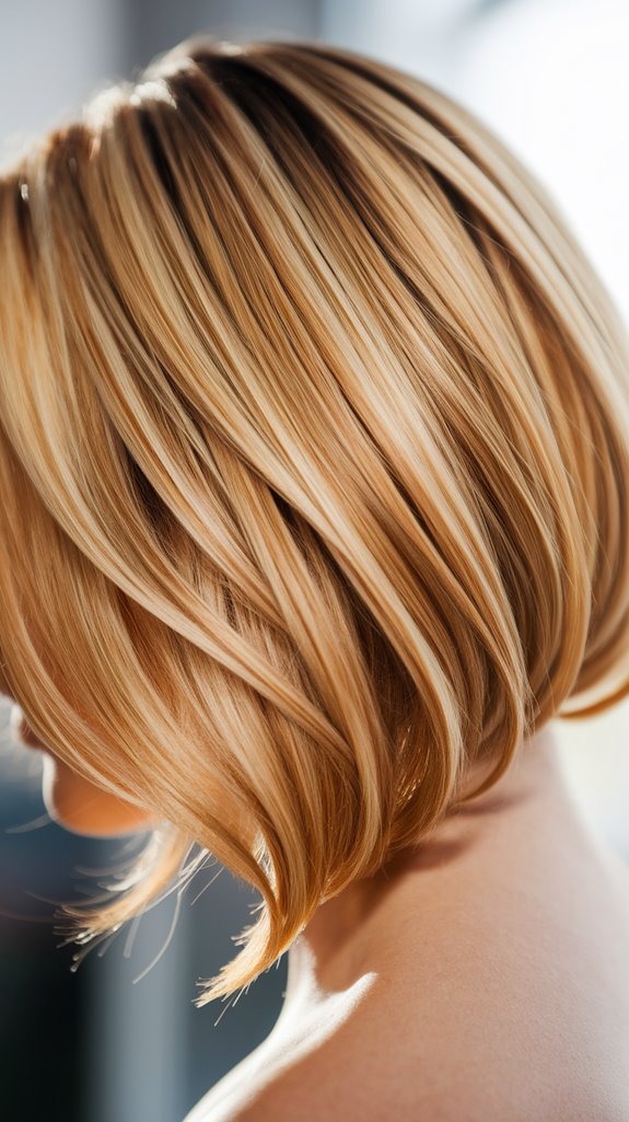 radiant honey blond balayage