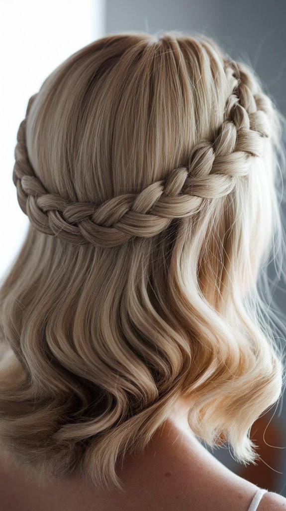 regal double braided crown