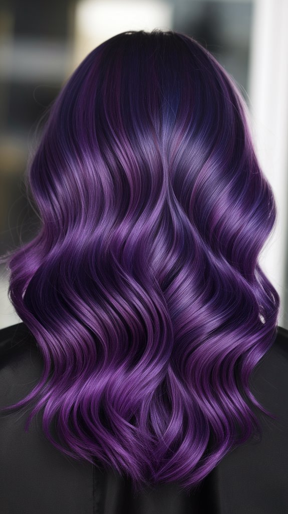regal plum ombre hairstyle