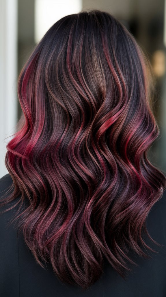 rich burgundy mahogany elegance
