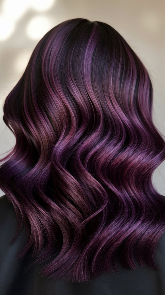 rich plum and eggplant