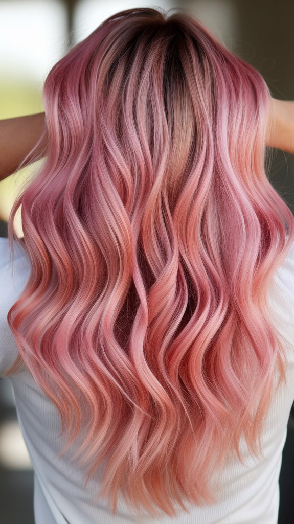 rose gold ombre elegance