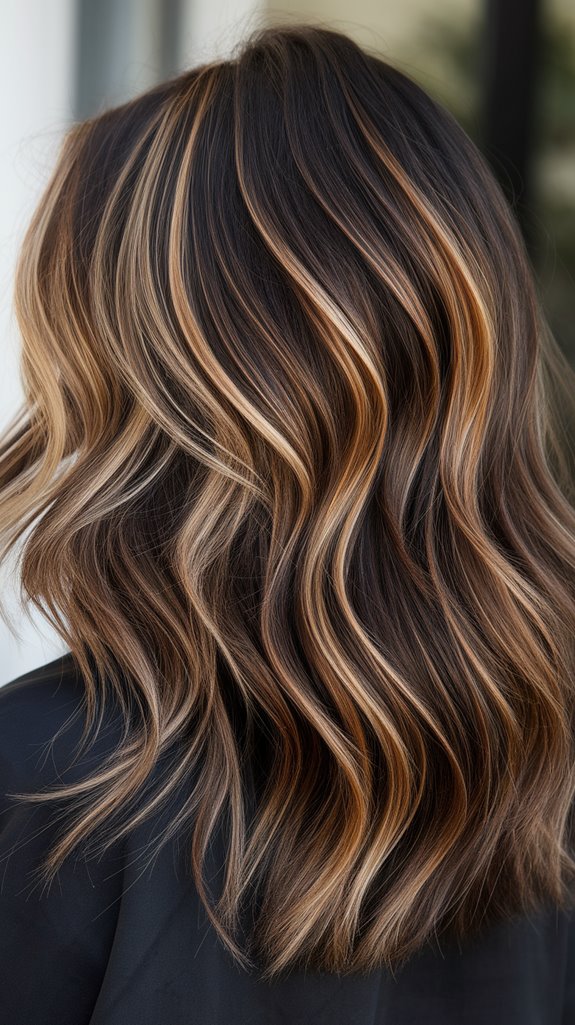 rustic brown with highlights