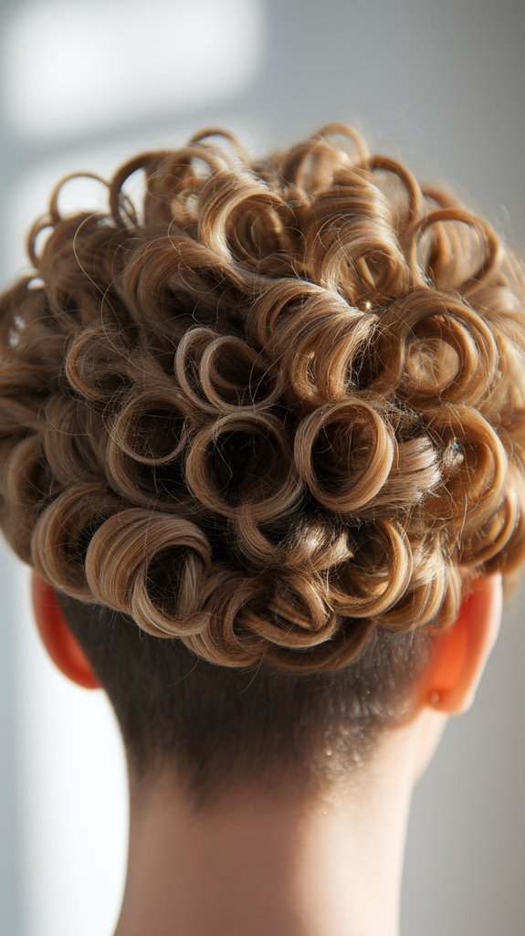 short curly hair style