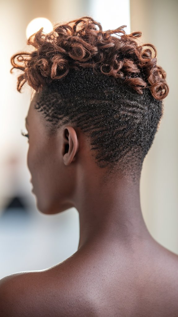 short natural hair style