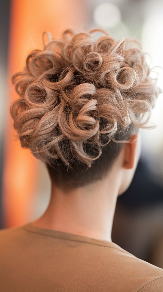 short textured curly hairstyle