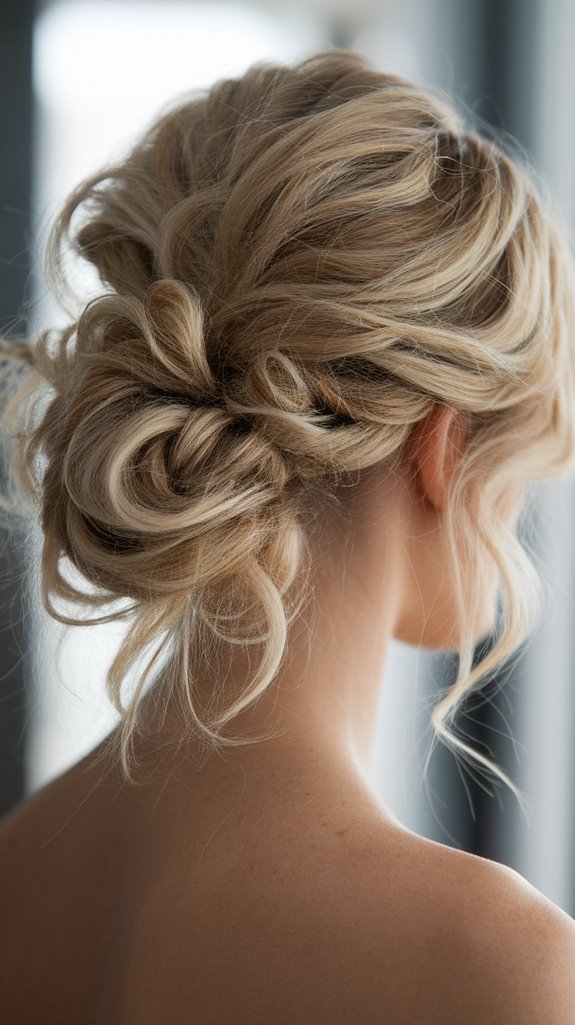 side swept voluminous knot