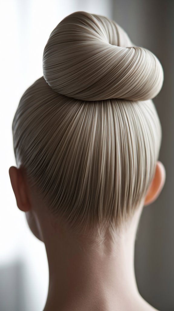 sleek chignon with twist