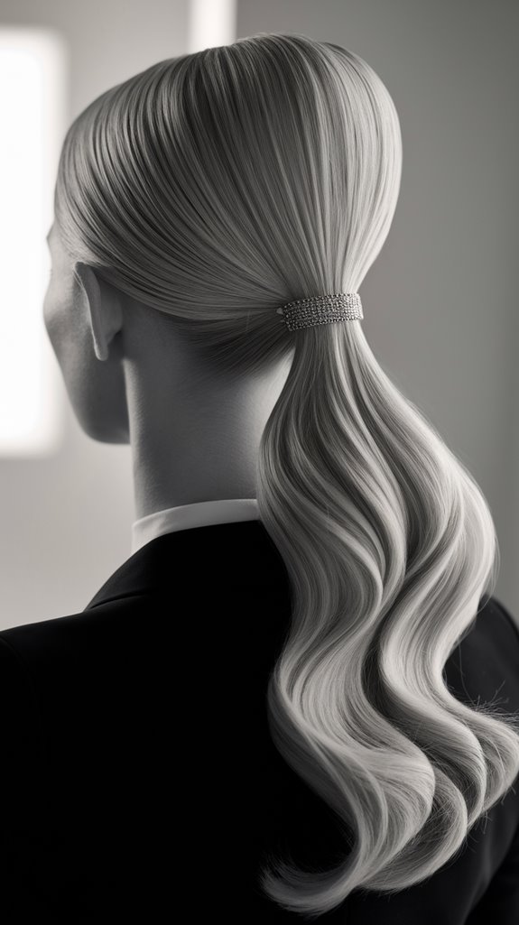 sleek high ponytail elegance