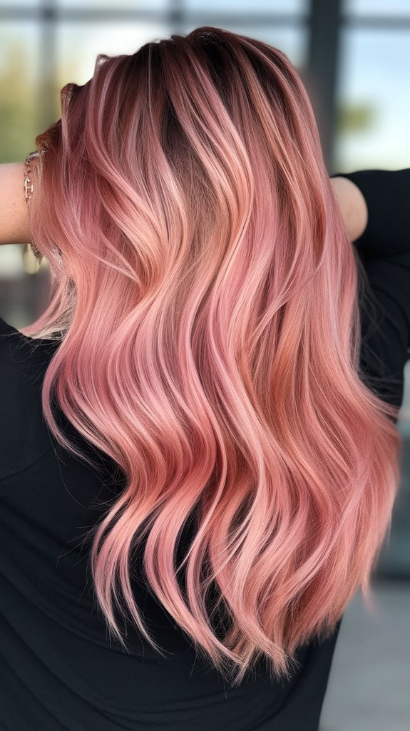 soft bold rose gold gradients
