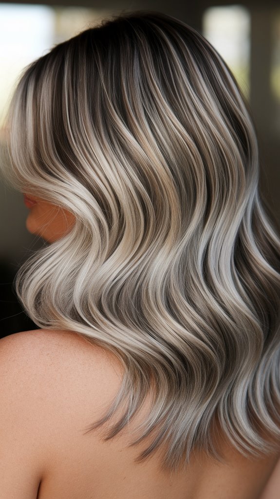 sophisticated ash brown highlights